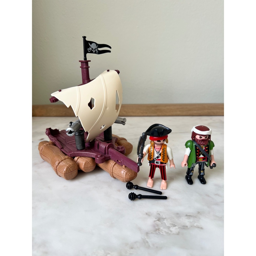 Playmobil Pirates Pirate Raft Building Toy Set #6682 Complete